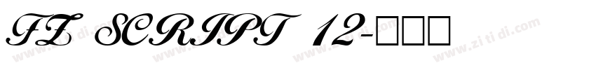 FZ SCRIPT 12字体转换